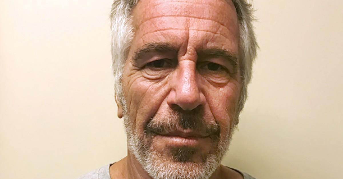 A mugshot of Jeffrey Epstein