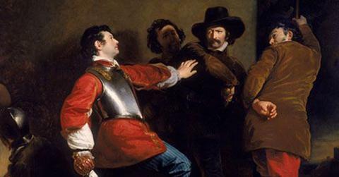 A portrait of Guy Fawkes