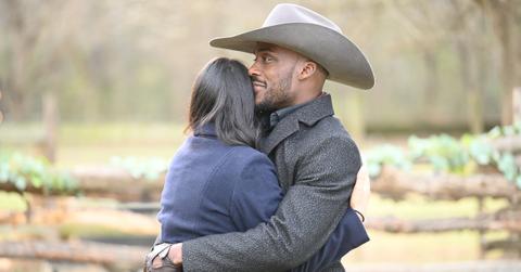 Ryan and Haley during the 'Farmer Wants a Wife' Season 1 finale