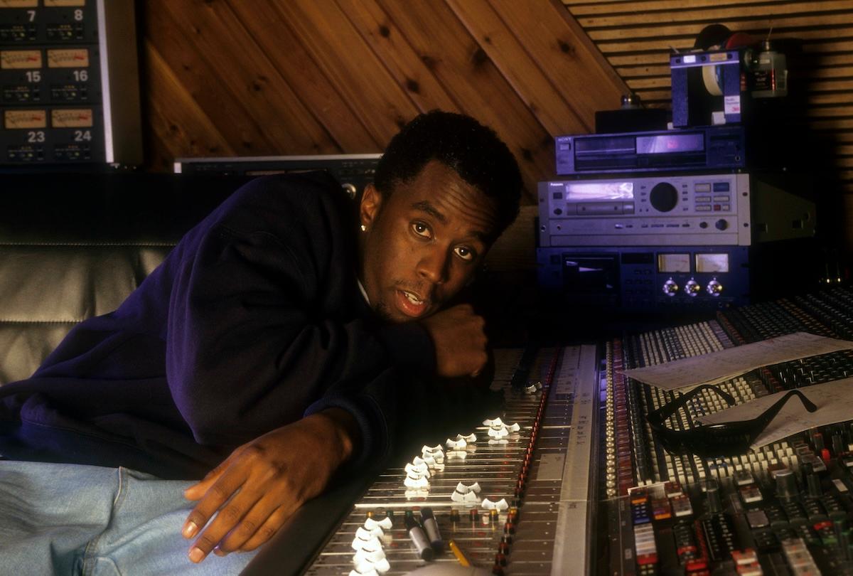 Sean "Diddy" Combs in an NYC recording studio in 1995