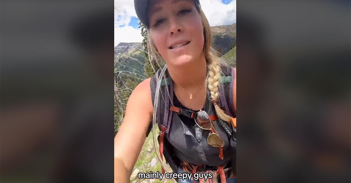 Woman hiker explains carrying gun on TikTok