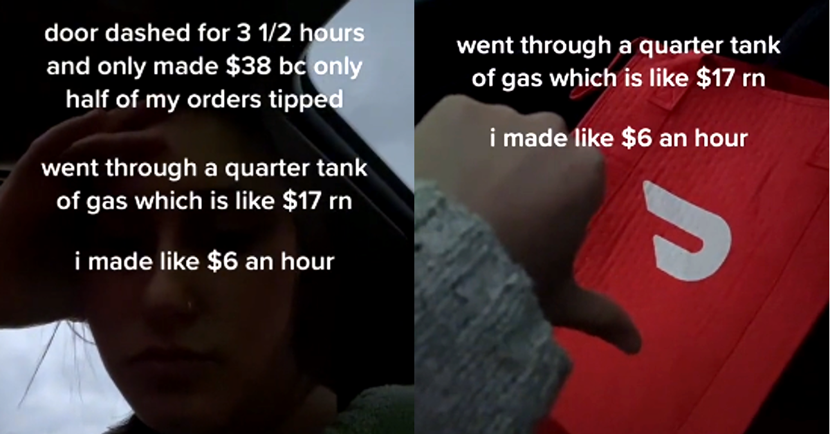 Doordash Drivers Say That Gas Prices Are Affecting Their Bottom Line