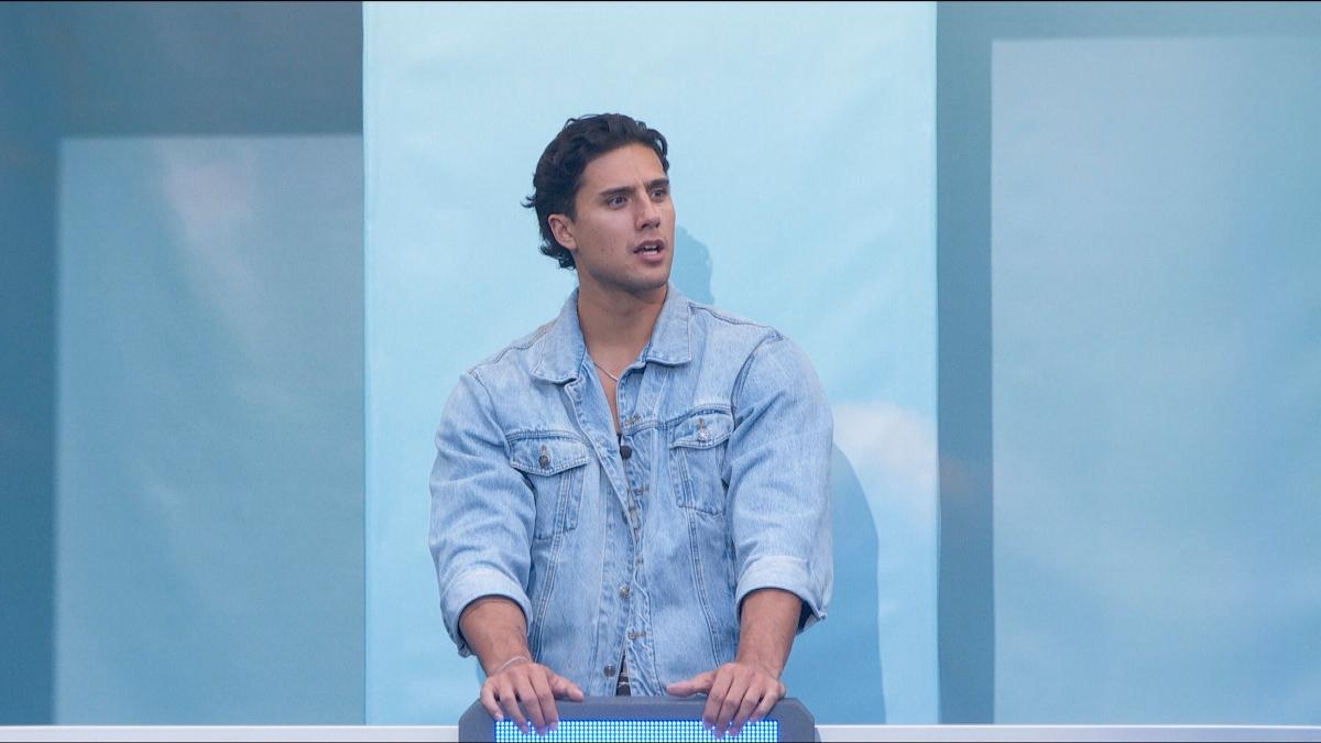 Matt in the Big Brother backyard for the first competition