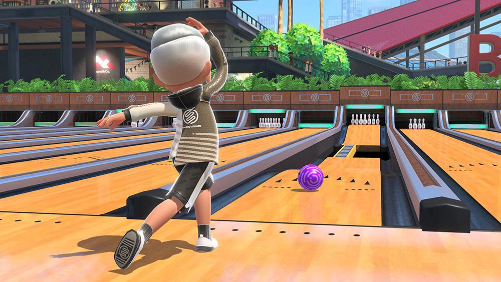 Bowling in 'Nintendo Switch Sports'