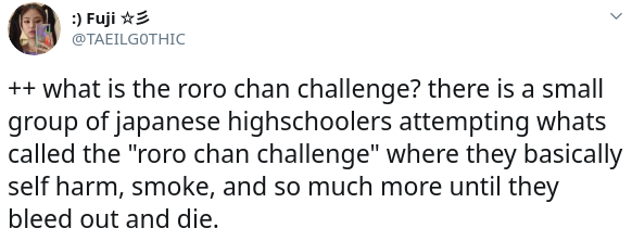 roro chan challenge