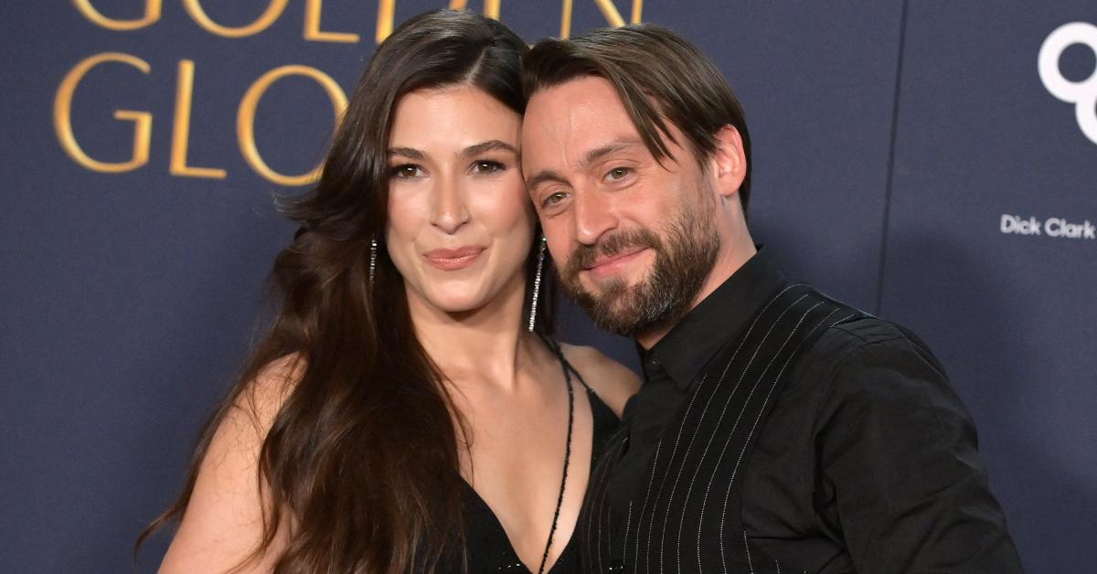 Kieran Culkin and his wife, Jazz Charton, at the 82nd Annual Golden Globe Awards in January 2025.