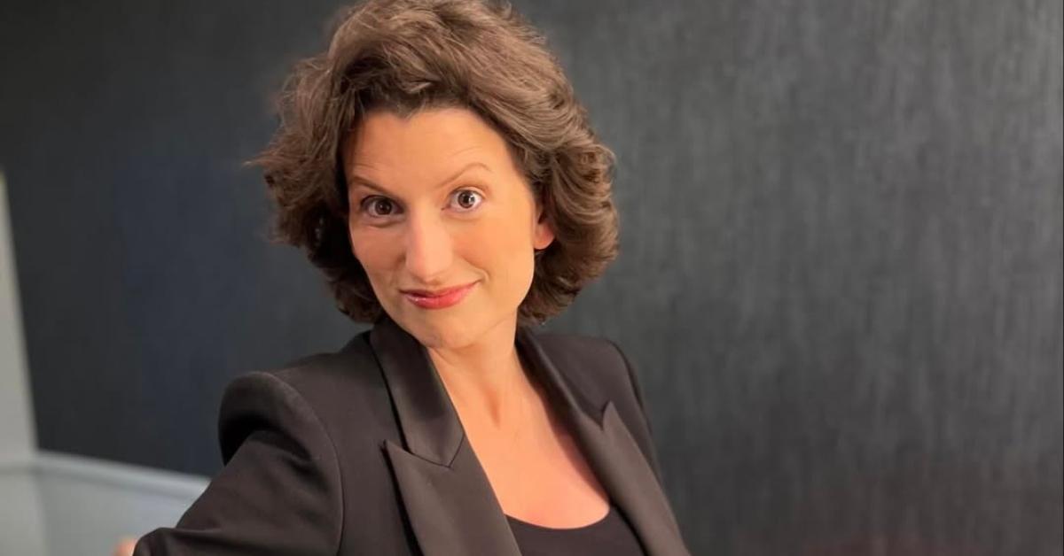 Nellie Bowles backstage at Real Time with Bill Maher.
