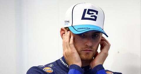 Logan Sargeant plugging his ears during an F1 race in The Netherlands.