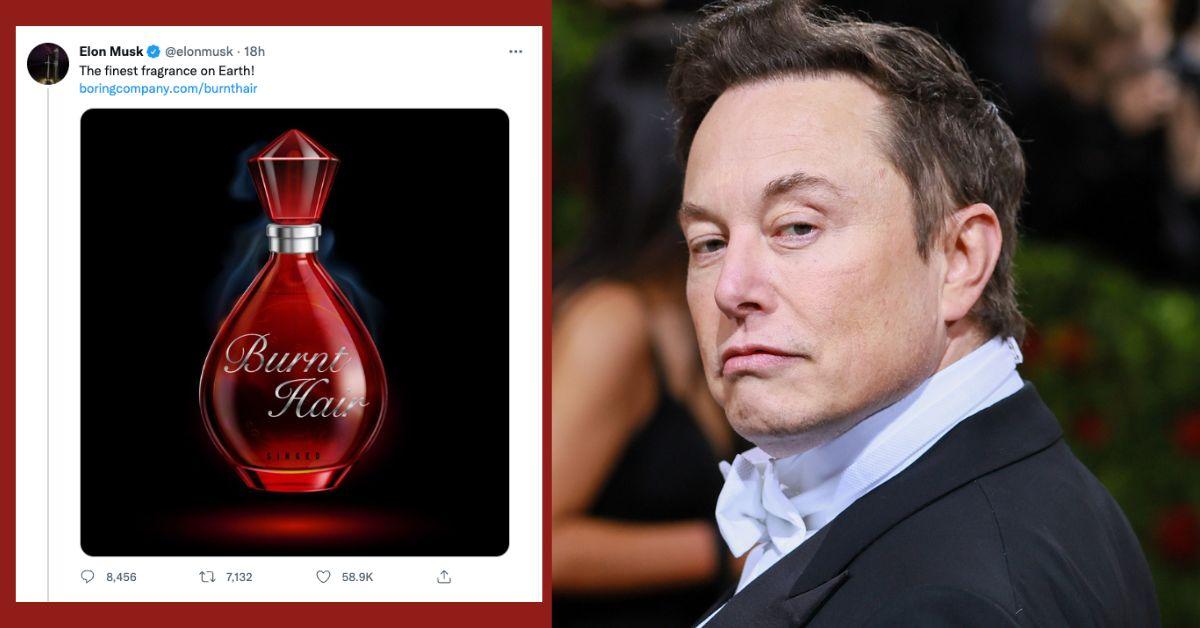 Elon Musk's Burnt Hair Perfume Is Getting Burned on Twitter