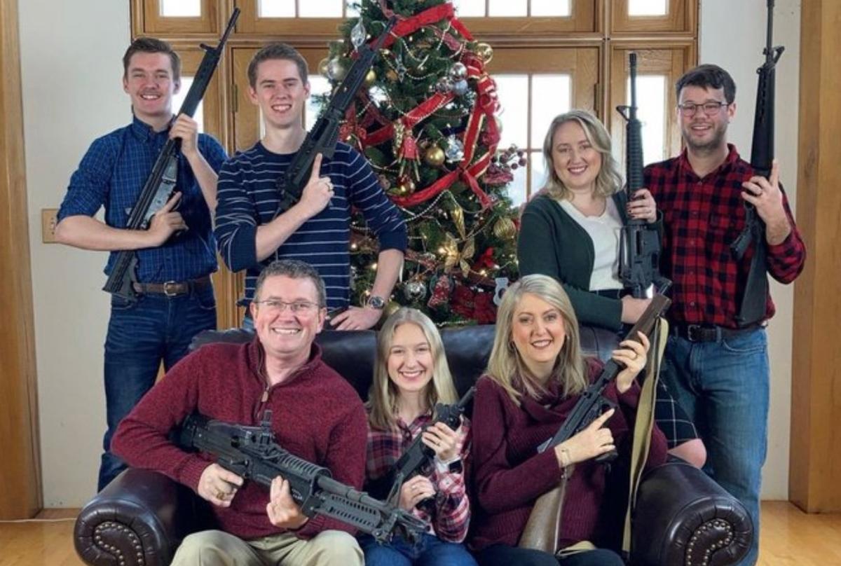 Thomas Massie's 2021 family Christmas photo