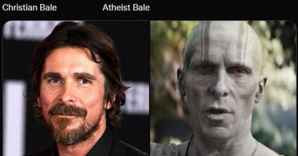 Christian Bale vs Atheist Bale