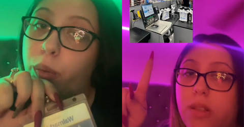 Walmart Employee Freezing Self Checkout