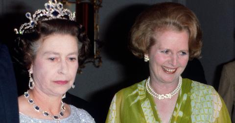 Queen Elizabeth and Margaret Thatcher