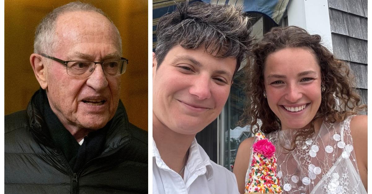 (L-R): Alan Dershowitz; owners of Good Pierogi