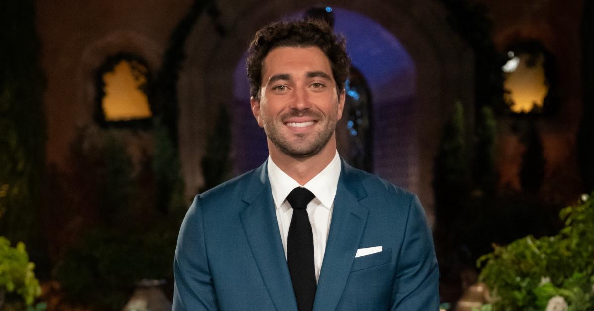 Joey Graziadei in a suit for 'The Bachelor' Season 28