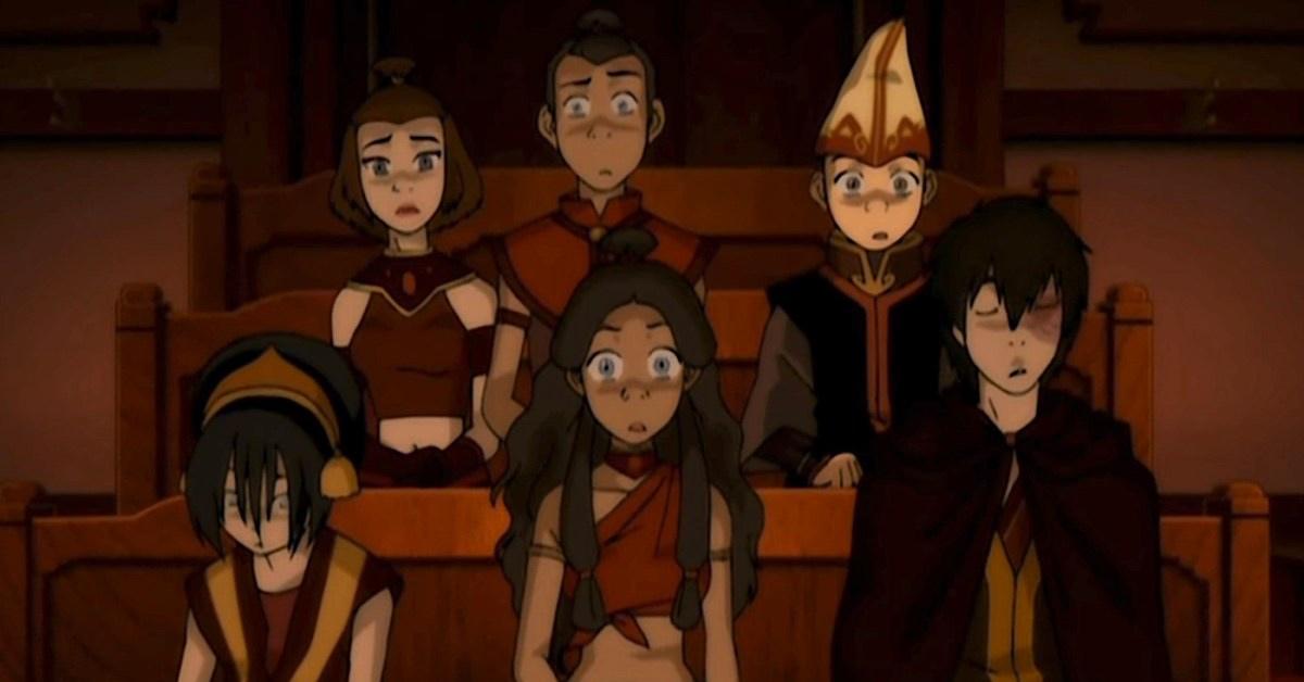 Suki, Sokka, Aang, Toph, Katara and Zuko in 'Avatar: The Last Airbender.'