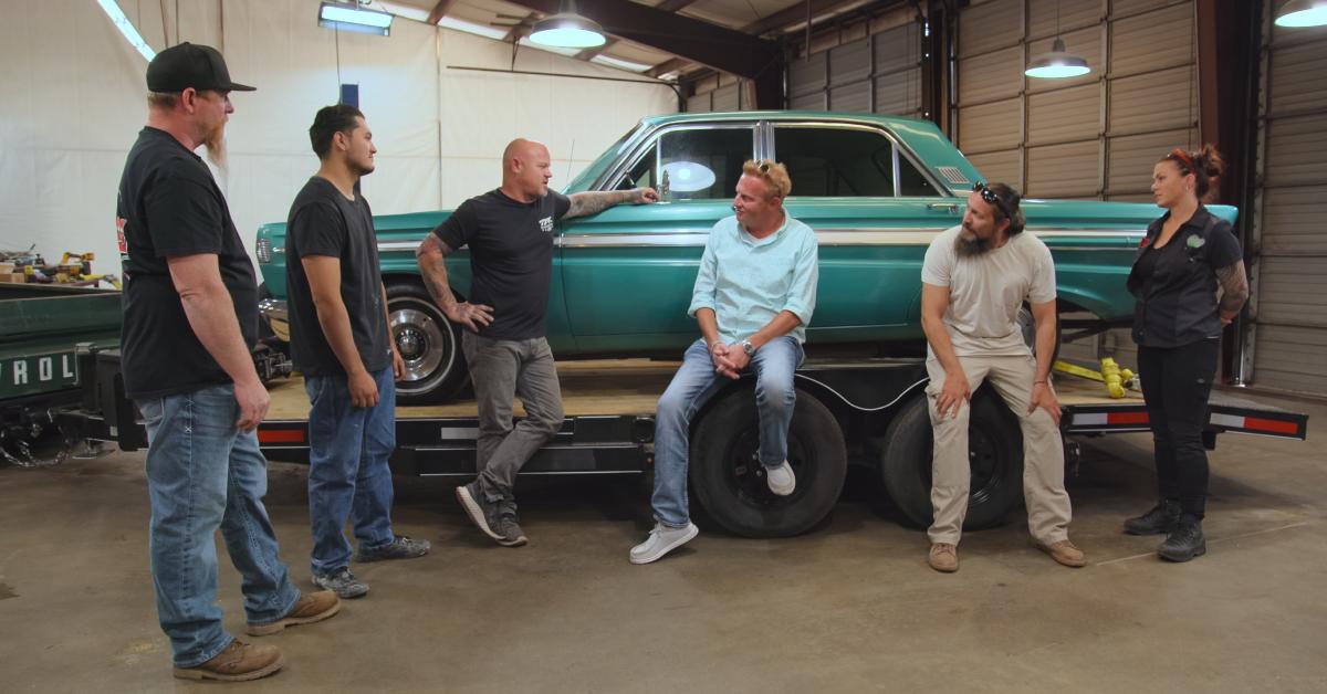 (L to R) Wes, Jenicio, Mike Coy, Rabbit, Scooter and Jaime in 'Tex Mex Motors'