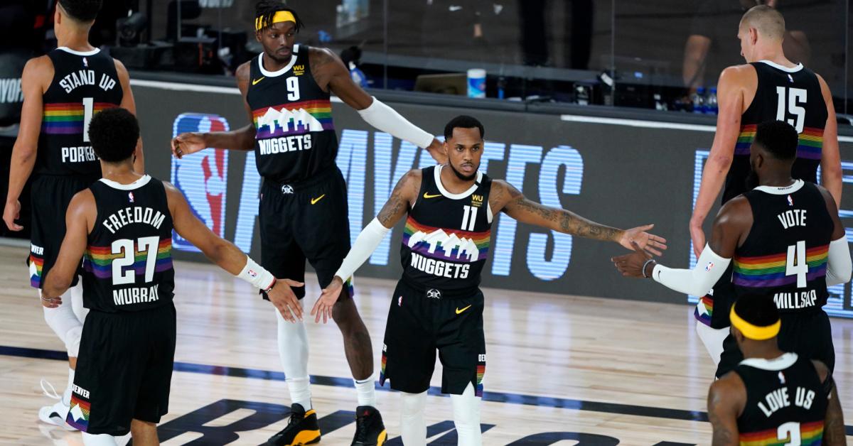 denver nuggets rainbow shirt