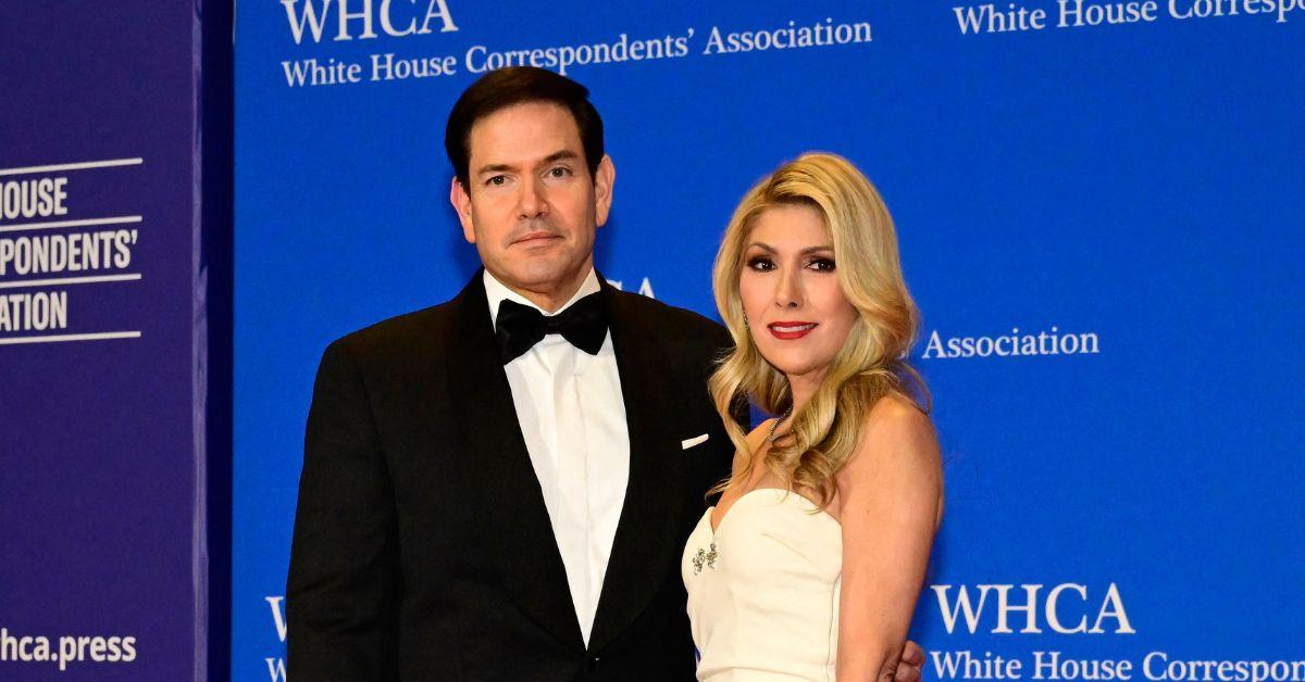 Marco and Jeanette Rubio at the 2026 White House Correspondents' Dinner. 