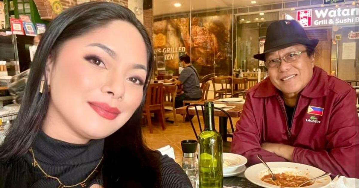 Freddie Aguilar (R) and his wife (L)