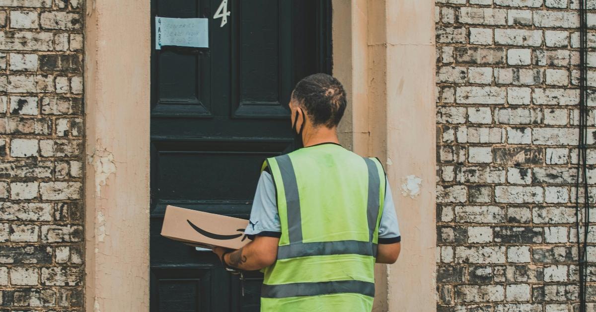 Stock photo of Amazon driver