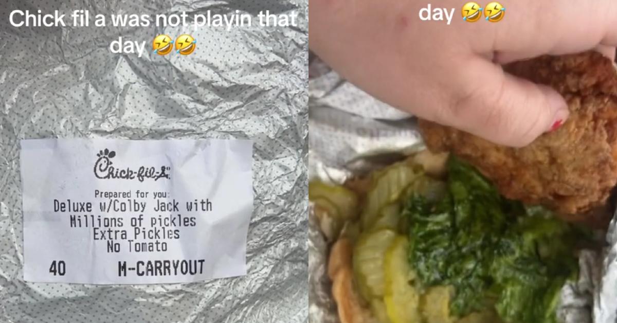 Chick-Fil-A Customer Asks for ” Millions of Pickles” on Sandwich