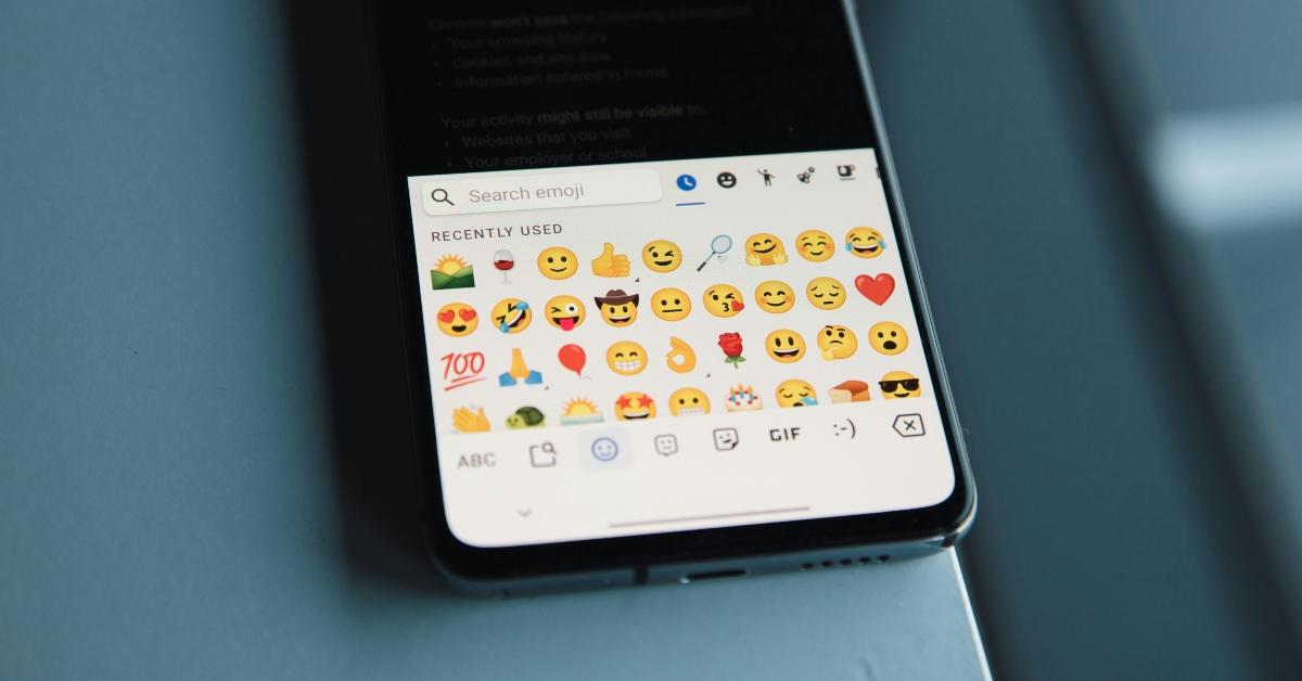 Emojis on a phone