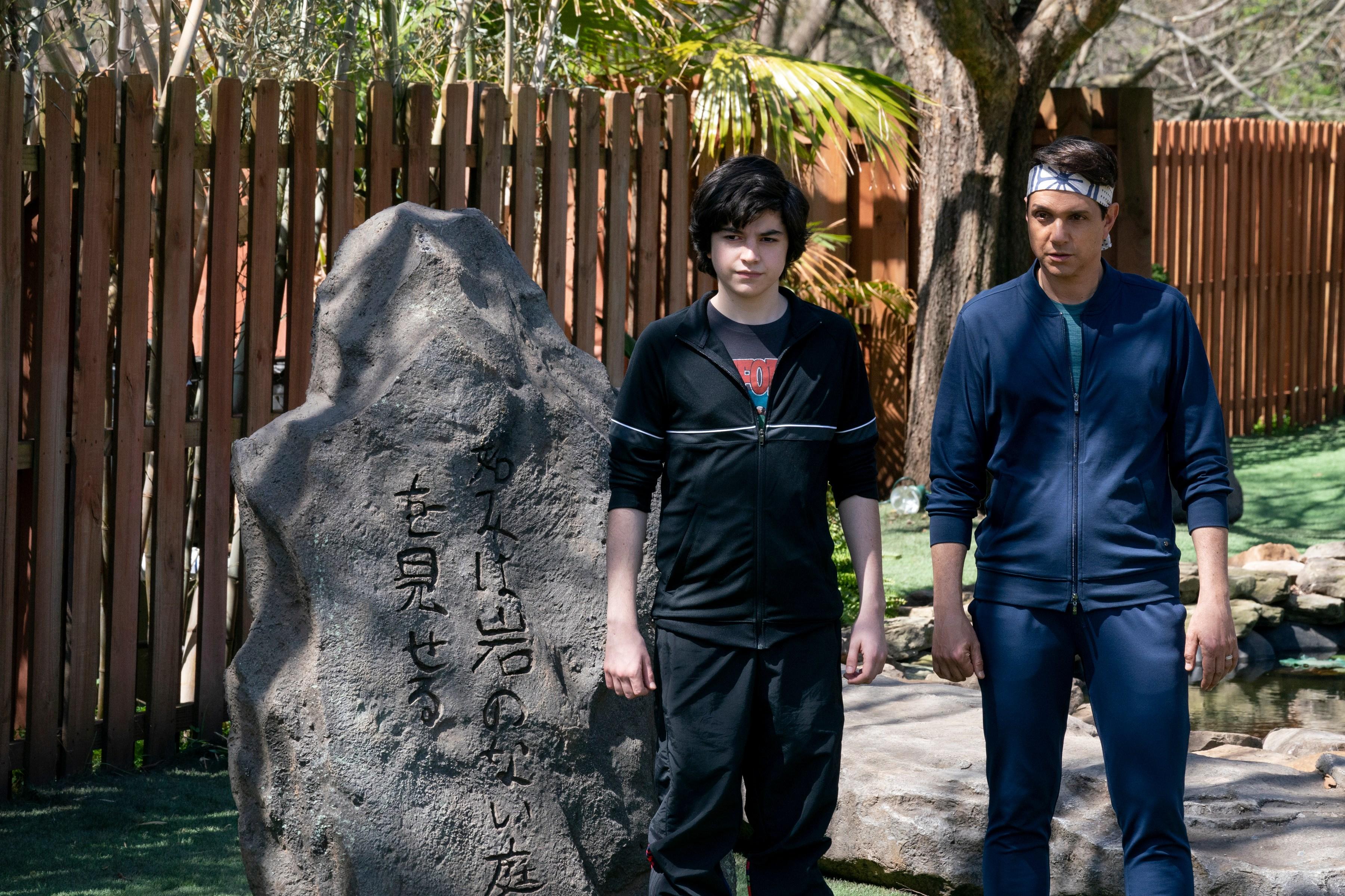 Anthony LaRusso and Daniel LaRusso in 'Cobra Kai' Season 4