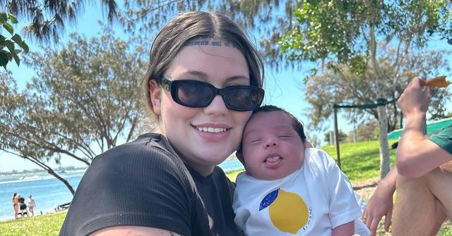 TikToker Veruca Salt and her baby