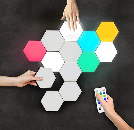 Hexagon LED lights