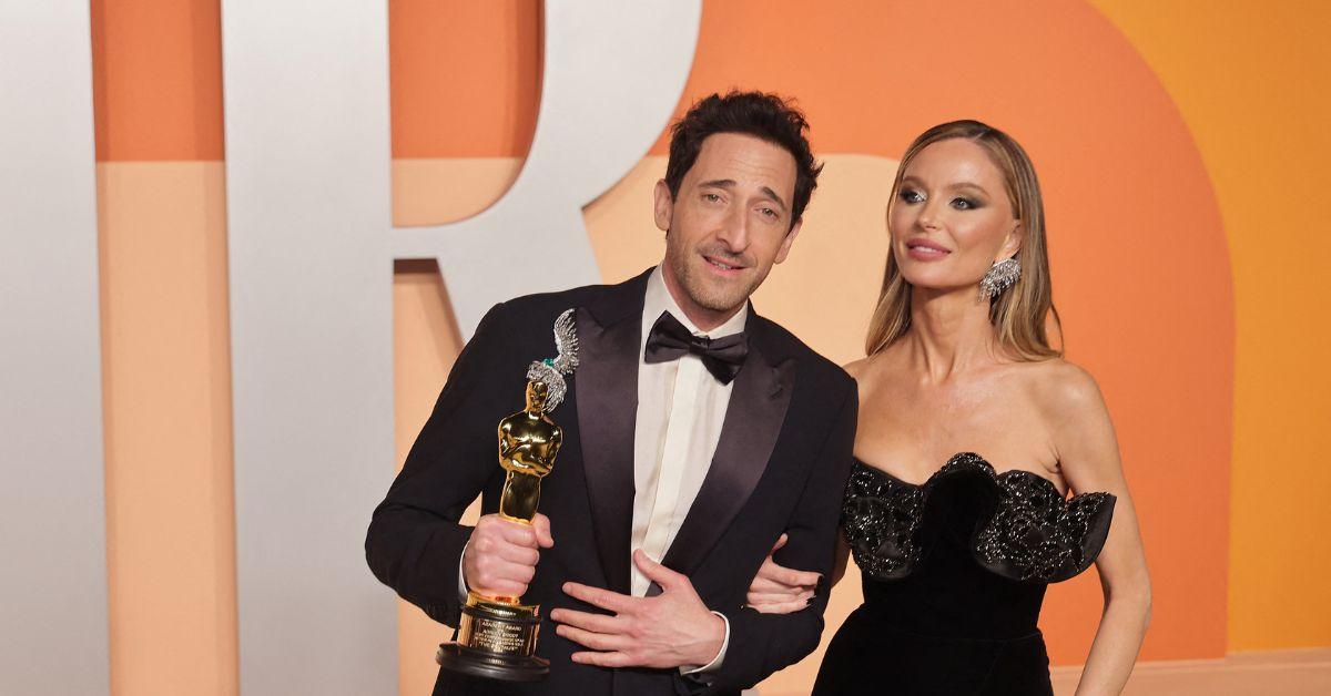 Adrien Brody at the Vanity Fair Oscars party. 