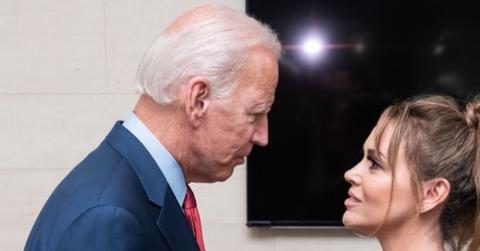 Joe Biden and Alyssa Milano