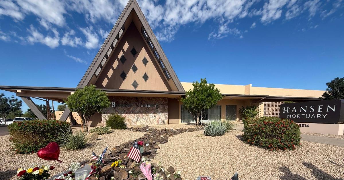 Hansen Mortuary in Phoenix, where Charlie Kirk's body is being held