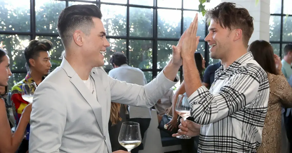 Sandoval and Schwartz high-five