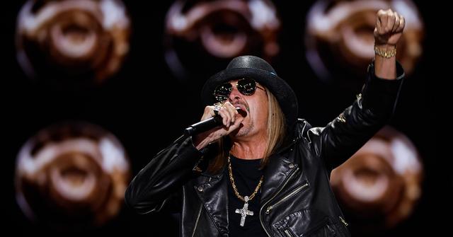 Kid Rock speaking at the 2024 RNC.
