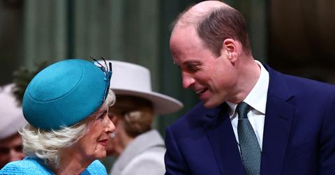 Queen Camilla and Prince William in 2024