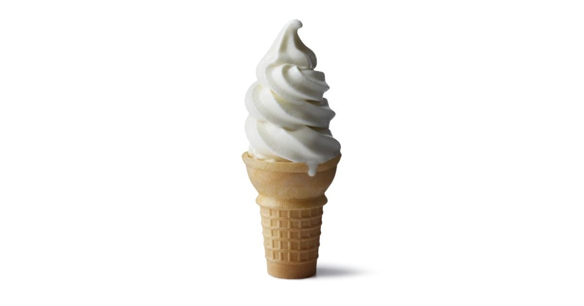mcdonalds vanilla soft serve cone