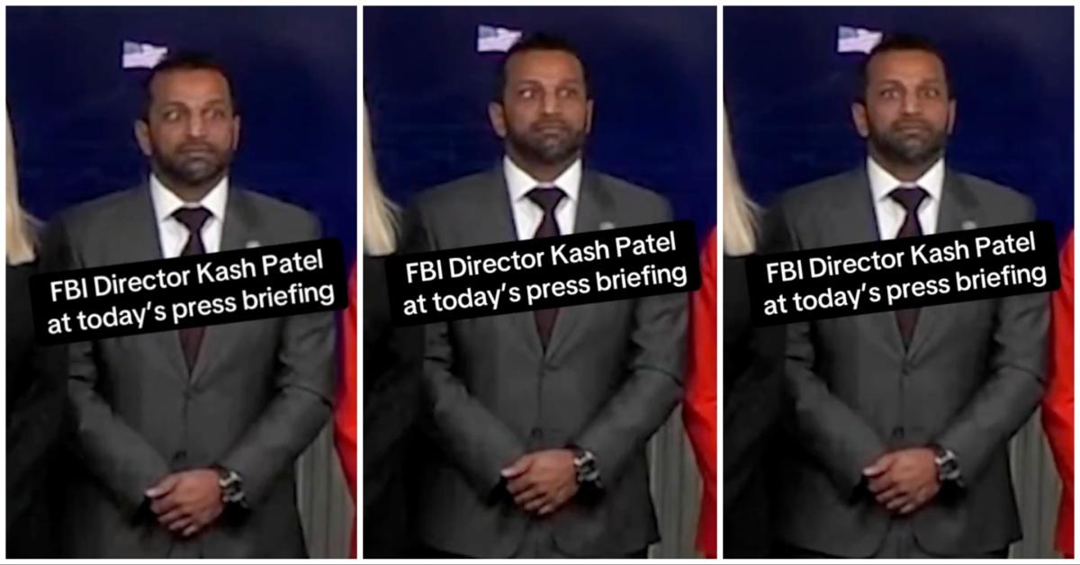 FBI director Kash Patel at The White House press briefing on Aug. 11, 2025.