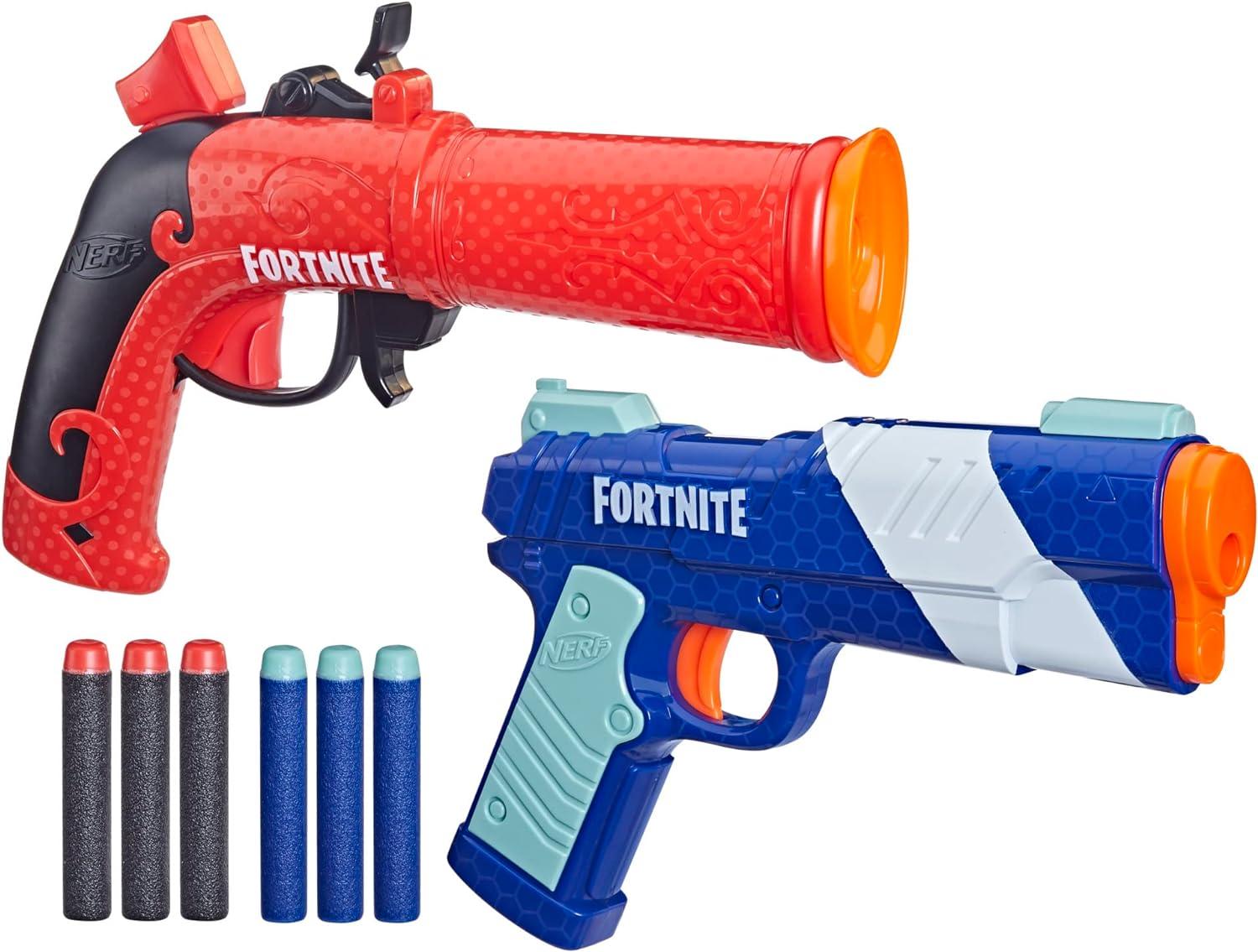 Two fortnite branded nerf guns