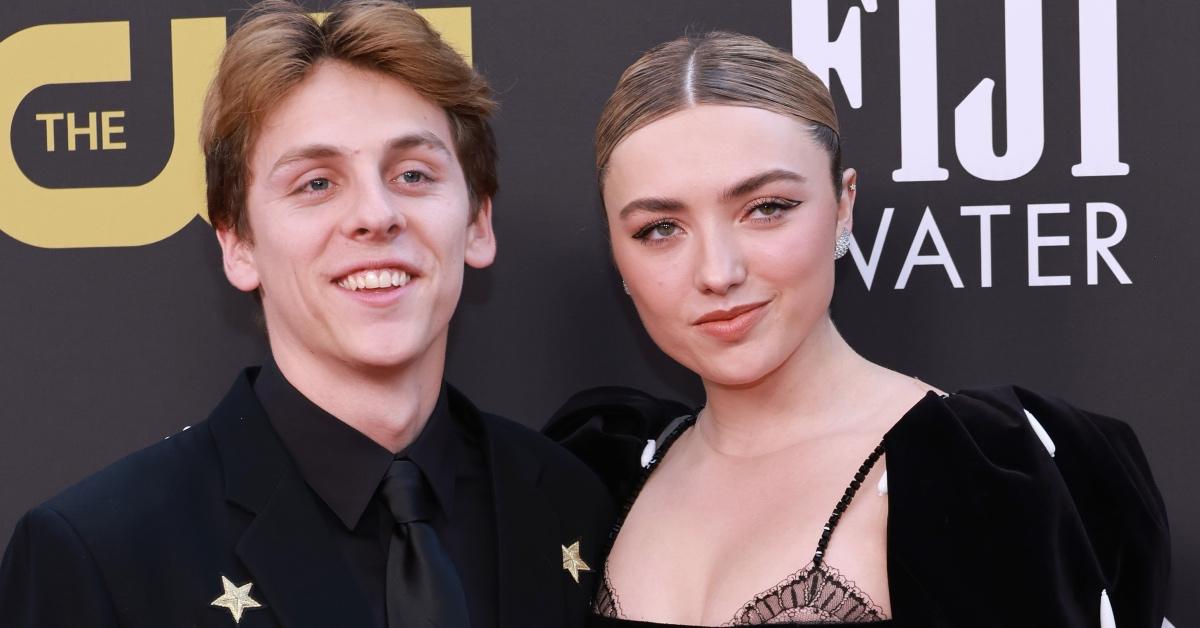 Jacob Bertrand and Peyton List attend the Critics Choice Awards.