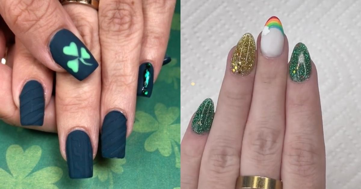 6 St. Patrick's Day TikTok Nail Ideas That Are Oh-So Cute