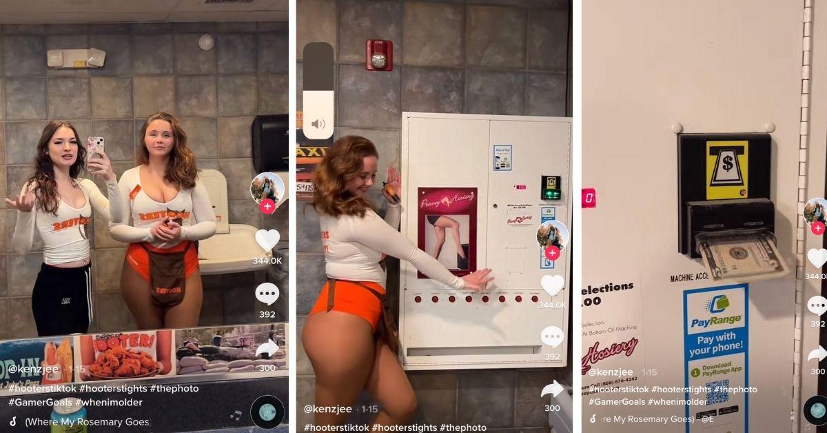 Hooters Worker Shows how She Buys Uniform Tights in Viral TikTok