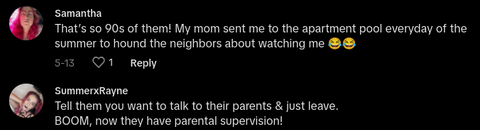 stranger watching kids at pool