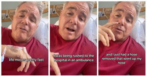 News anchor Doug Meehan explains his hospital visit