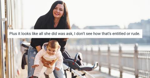 Woman Won't Give Up Seat Mom Baby