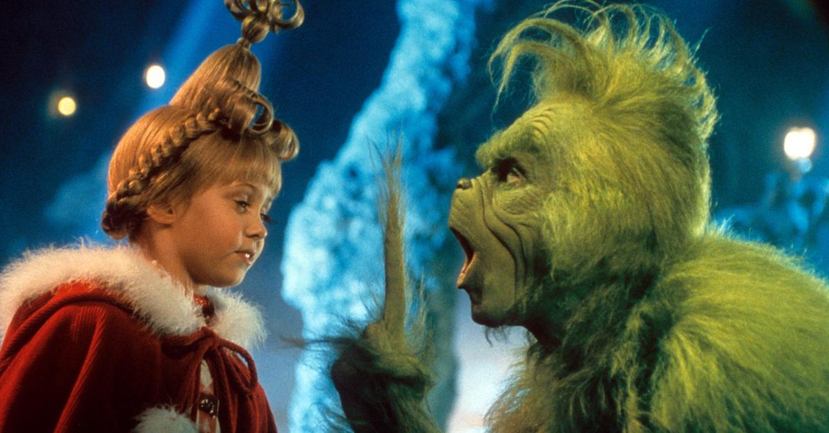 Taylor Momsen and Jim Carrey in 2000's 'How the Grinch Stole Christmas.'