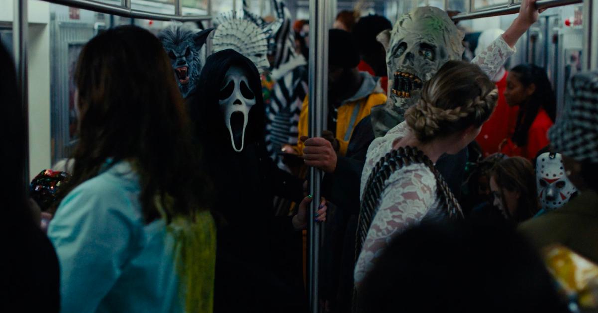 scream  subway chase scene costumes