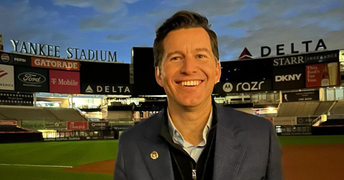 Will Cain at Yankee Stadium. 