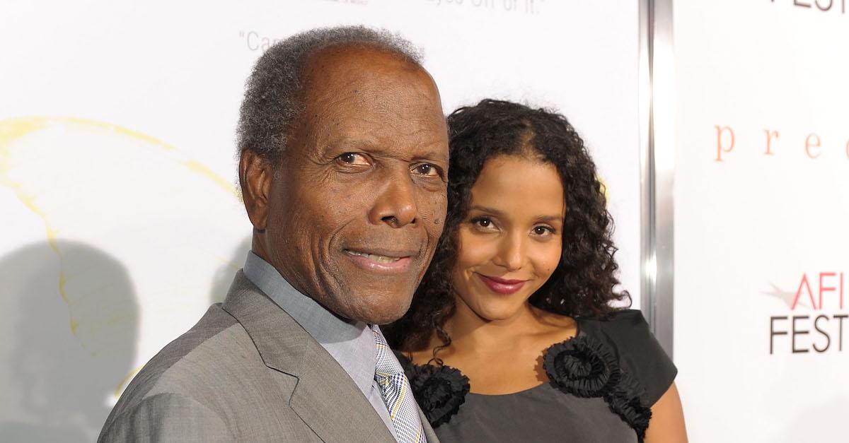 Sidney Poitier with daughter Sydney Poitier