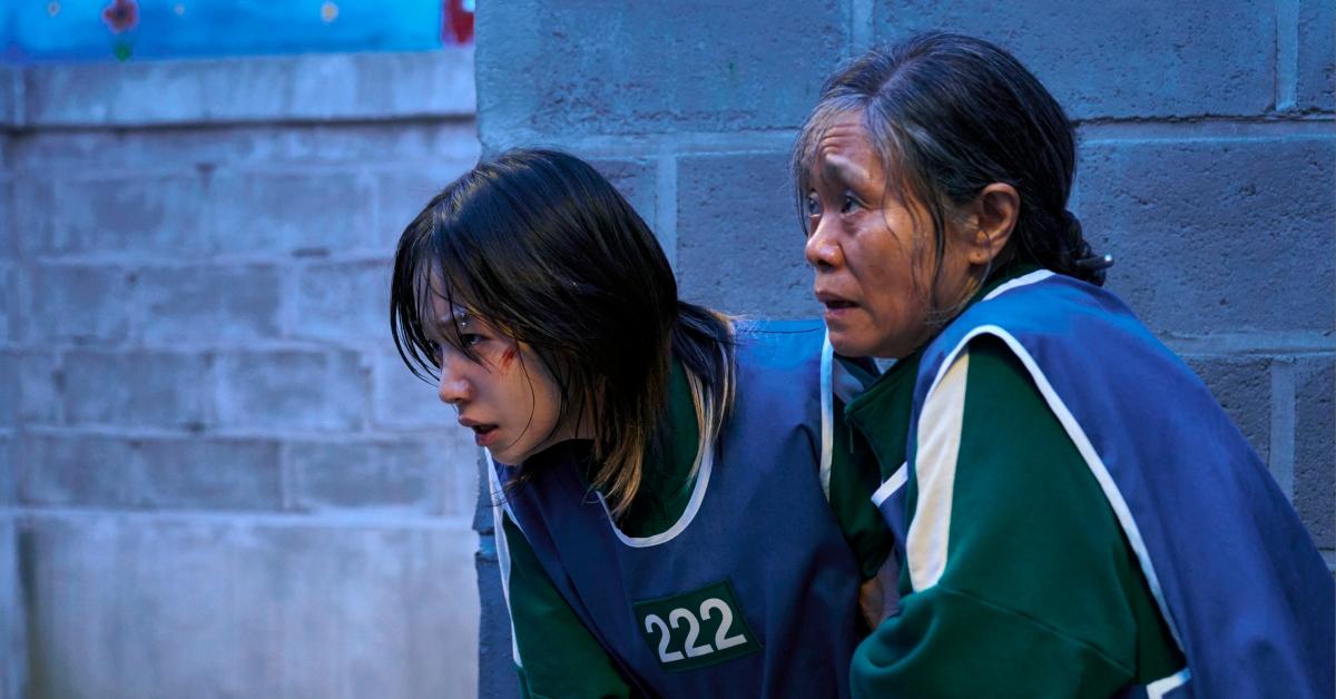 Jo Yu-ri as Jun-hee and Kang Ae-sim as Geum-ja in 'Squid Game' Season 3